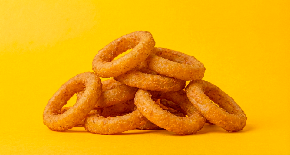 Aros de cebolla crujientes Moon Burger