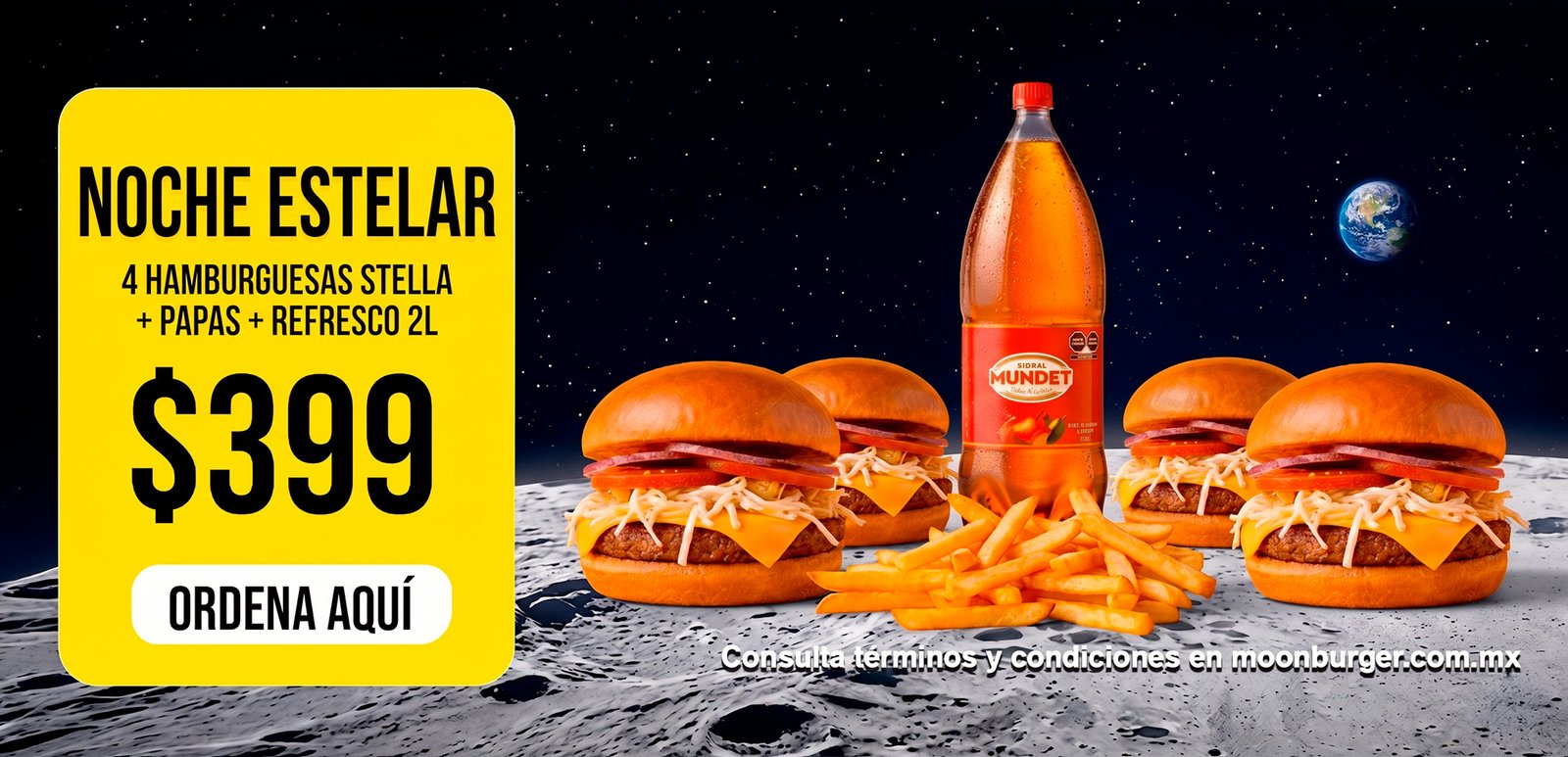 Noche Estelar — Promo Moon Burger